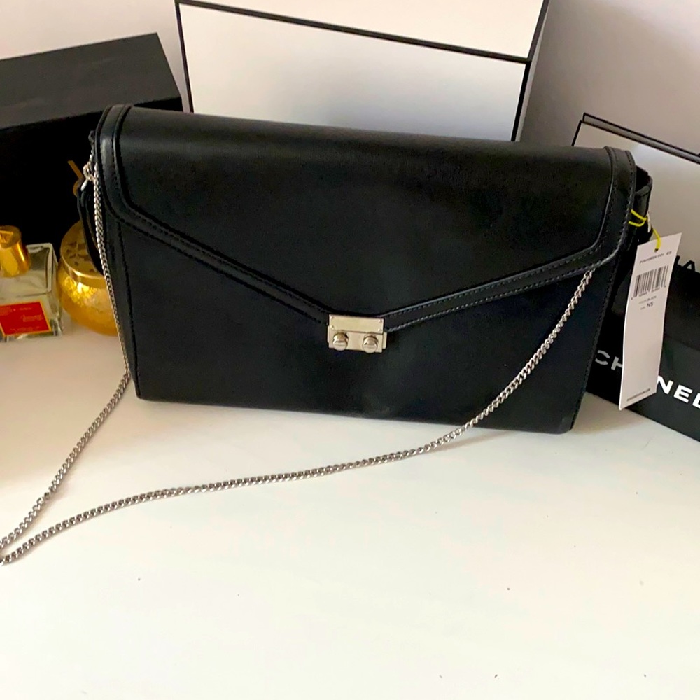 Brand New BCBG clutch/ shoulder bag black